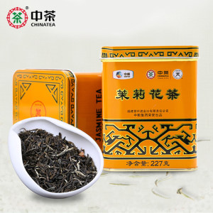中粮中茶 蝴蝶牌 一级茉莉花茶叶 227g罐装