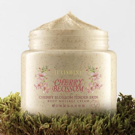 JULISHINY 樱花冰淇淋身体磨砂膏 300ml