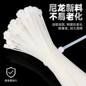 KAZH 自锁式尼龙捆扎扎丝 100根 4*200mm