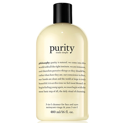 Philosophy 肌肤哲理 纯净清爽三合一洗面奶 480ml（赠：泵头+洁面30ml*5+嫩肤水30ml+空气霜7ml+精华液1.5ml*2）