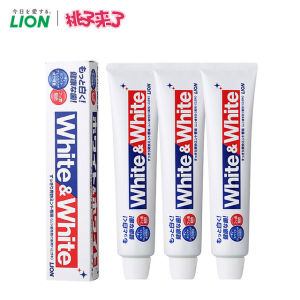 日本原产 狮王 美白牙膏 150g*3支 亮白清新口气