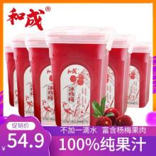 和成食品 冷冻冰镇杨梅汁 380g*4罐