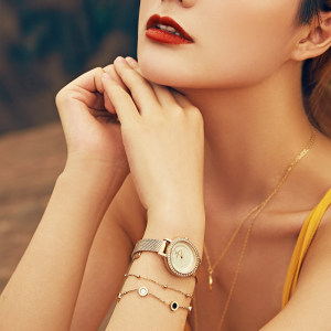 欧美小众品牌 Daniel Klein 女士花漾腕表 399元包邮