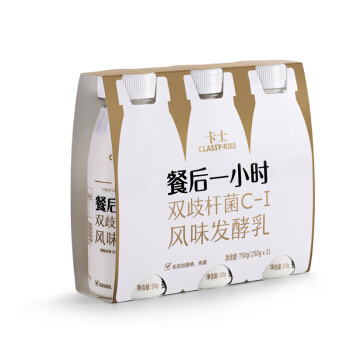 京东PLUS会员：CLASSY.KISS 卡士 250g*3瓶 *6件
