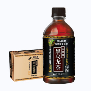 三得利 无糖黑乌龙茶 349ml*24瓶 高浓度茶多酚