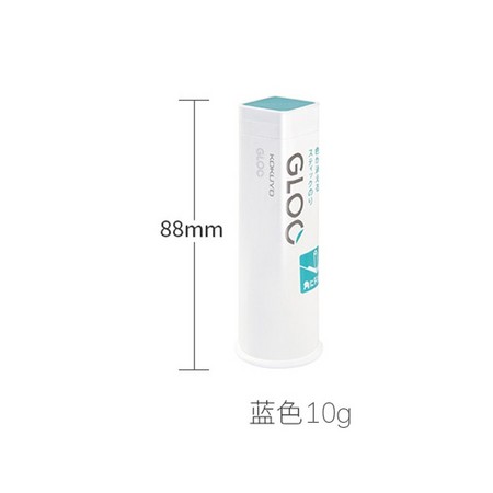 KOKUYO 国誉 G311 GLOO直角固体胶棒 88mm*10g 蓝/灰可选