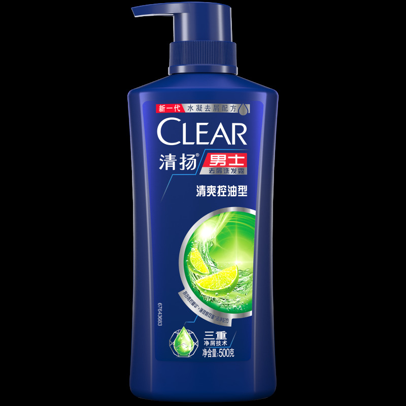 百亿补贴：CLEAR 清扬 男士去屑洗发露 清爽控油型 500ml