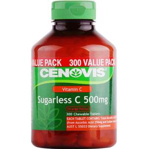 澳洲原产 Cenovis 天然橙味 无糖维生素C咀嚼片 300粒 59元包邮
