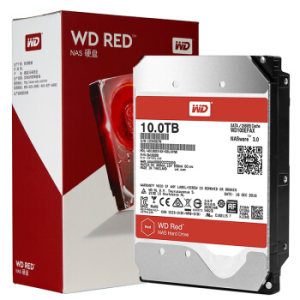京东PLUS会员： WD 西部数据 红盘 WD80EFZX 10TB 硬盘