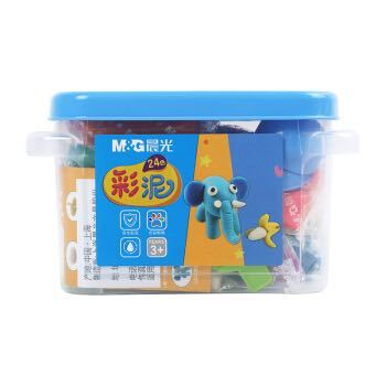 M&G 晨光 AKE04432 儿童手工橡皮泥套装 24色/盒 *6件