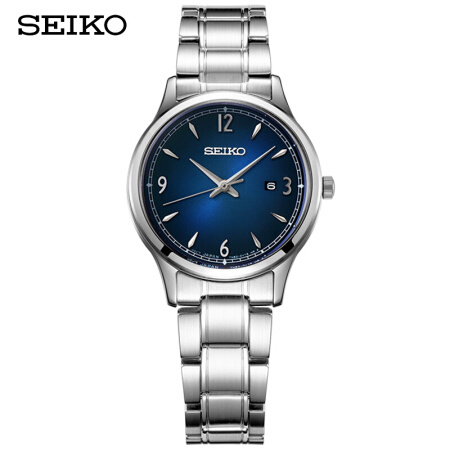 京东PLUS会员：SEIKO 精工 SXDG99P1 钢带蓝盘石英女表