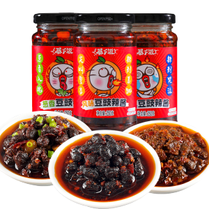 吉香居 暴下饭 风味泡菜葱香豆豉辣酱拌饭酱 250g*4瓶