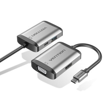 威迅 四合一扩展坞（USB3.0+HDMI+VGA+87W PD快充)