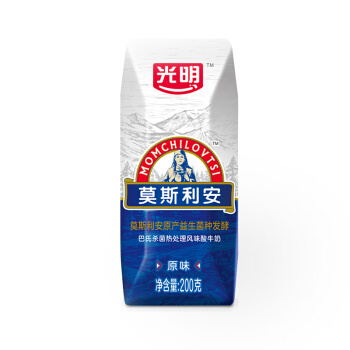 光明 莫斯利安酸奶牛奶 200g*12盒