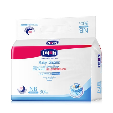部分地区有货：lelch 露安适 婴儿纸尿裤 NB30片