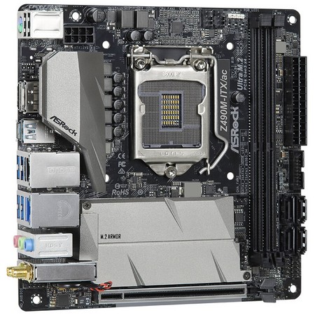 ASRock 华擎 Z490M-ITX/AC小钢炮 主板 MINI-ITX（迷你型） Z490