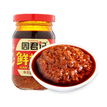 周君记 即食下饭菜酱辣椒酱 200g *3件