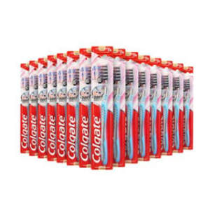 高露洁 Colgate 超洁纤柔牙刷 15支 0.01mm炭黑超细软毛