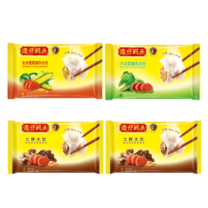 湾仔码头 玉米蔬菜+三鲜+大白菜猪肉 手工水饺组合 720g*4袋