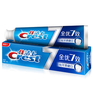 京东PLUS会员： Crest 佳洁士 全优7效 祛牙渍健白牙膏 180g *6件