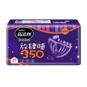 kotex 高洁丝 亲亲棉夜用卫生巾 350mm 5片 *21件
