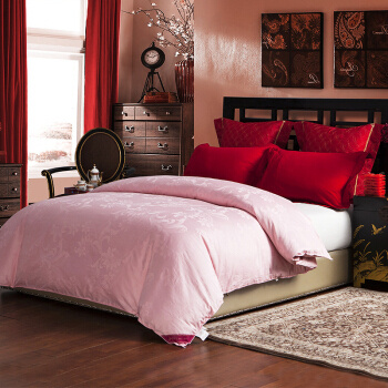 钱皇 良辰美景 60支全棉大提花桑蚕丝被 1.8米床