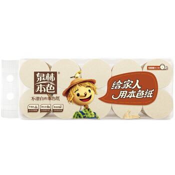 京东PLUS会员、凑单品：泉林本色 本色卷纸 3层130克*10卷 *2件