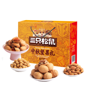 三只松鼠 坚果大礼包 含碧根果巴旦木等 1393g/7袋 49元包邮 直降10元
