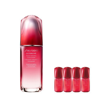 SHISEIDO 资生堂 红腰子 新红妍肌活精华露 75ml+10ml*4瓶+赠5ml