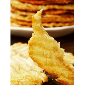 山东特产 金鹏 即食碳烤鳕鱼片 500g 色泽金黄