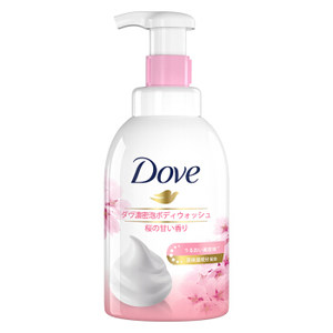 京东PLUS会员： Dove 多芬 浓密沐浴泡泡 樱花甜香 400g（赠洗发露195ml） *3件