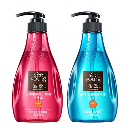 SEEYOUNG 滋源 无硅油玫瑰柔顺洗发水 400ml *2件
