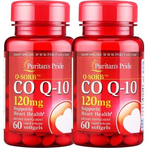美国 普丽普莱 辅酶Q10胶囊 120mg*60粒*2瓶 78元甜蜜价