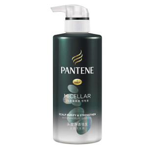 PANTENE 潘婷 无硅油去屑活性炭洗发水 300ml