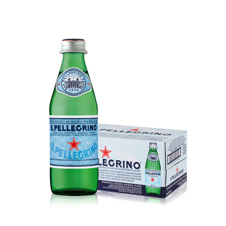 88VIP：S.PELLEGRINO 圣培露 含气天然气泡水玻璃瓶 250mlx24瓶 *2件