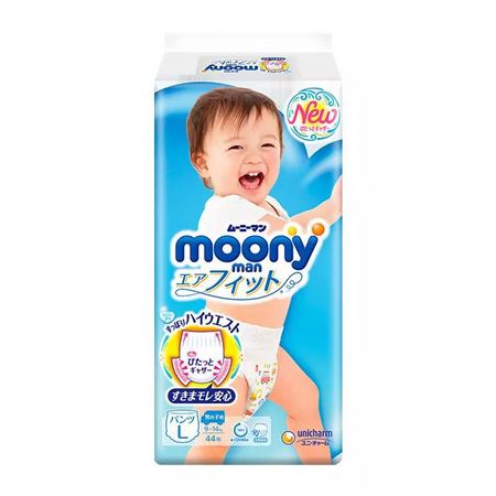 moony 尤妮佳 畅透拉拉裤 L44 *2件