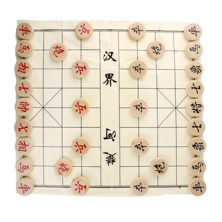 文牛牌 中国象棋实木纸盒装 含塑料纸棋盘