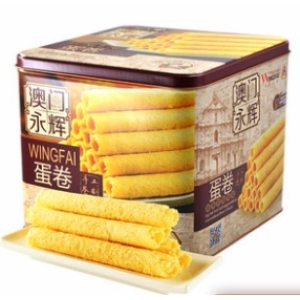 天猫超市 澳门永辉 葡式手信鸡蛋卷 500g 铁罐装