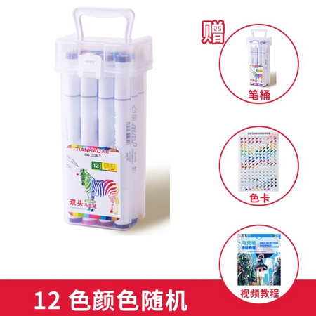 天好 981-1 双头马克笔 12支
