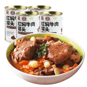 上海梅林 红焖牛肉罐头 227g*4罐