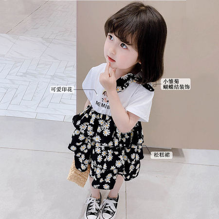 舜步 shunbu 女童小雏菊连衣裙