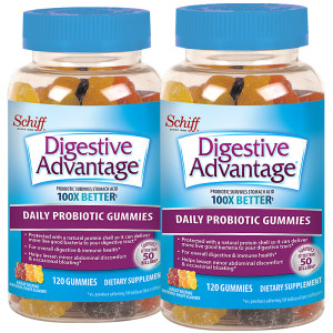 临期清仓 美国Schiff旗下DA 儿童益生菌软糖 120粒*2瓶 促消化防胀气便秘