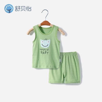 舒贝怡 婴儿纯棉背心套装
