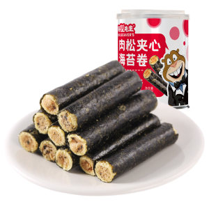薇娅推荐 海狸先生 肉松海苔卷 100g*2罐*2件