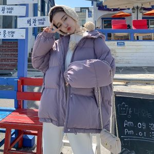 悦芳菲 韩版短款加厚面包服休闲棉服