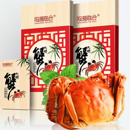 阳澄联合 大闸蟹礼券2888型 公4两 母3两 共8只