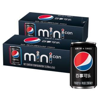 PEPSI 百事 无糖零卡可乐 200mlx20听 *2件
