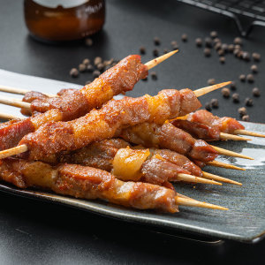 撸串串 内蒙6月龄羔羊 腿肉羊肉串 120g*12袋 共72串 129元丰收狂欢价
