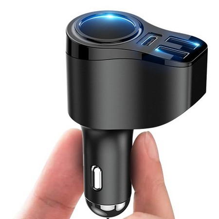 Newsmy 纽曼 车载充电器 12V接口+2USB 标准快充