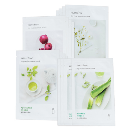innisfree 悦诗风吟 鲜萃补水面膜 16片（赠洁面30g*2） *2件